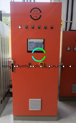 Large high efficiency on set sodium hypochlorite generator